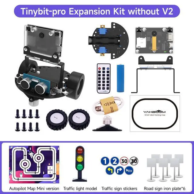 Alt view image 2 of 7 - Robot Car Adopts MakeCode Graphical Programming, K210 Module Adopts MicroPython Programming