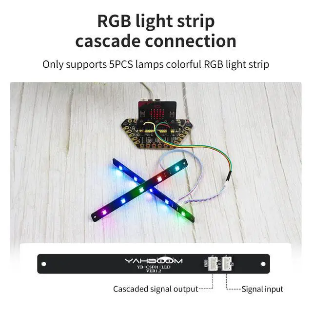 Alt view image 5 of 7 - LED Strip Light Programmable WS2812 DC 5V PH2.0 RGB Full Color-Driven Compatible with Raspberry Pi Pico Arduino Microbit STM32 ESP32 5 Bit 4PCS 14 Bit 2PCS