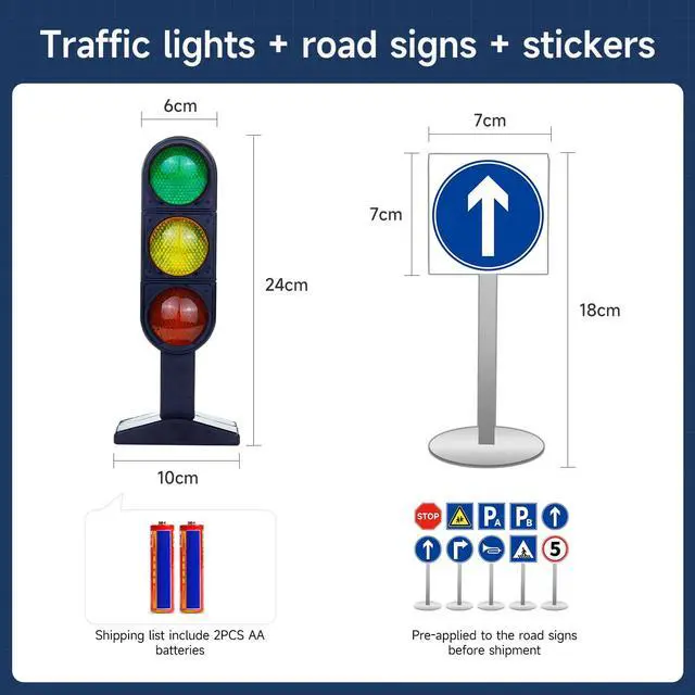Alt view image 3 of 7 - Wooden Block Tool Model for Directional Road Signs, Suitable for Robot Autonomous Driving Maps, Robotic Arm Gripping, AI Visual Recognition (Lights-Signs-Codes)