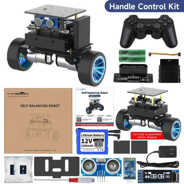 Alt view image 2 of 7 - RC Remote Control Adaptive Balance Car AI Obstacle Avoidance and Following, APP Control, OLED Display, 4KG Load