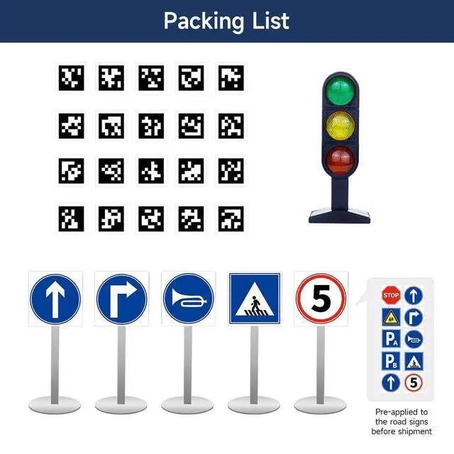 Alt view image 7 of 7 - Wooden Block Tool Model for Directional Road Signs, Suitable for Robot Autonomous Driving Maps, Robotic Arm Gripping, AI Visual Recognition (EVA-Wood Blocks)