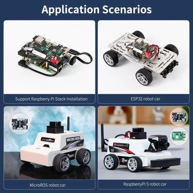 Alt view image 7 of 7 - RaspberryPi 5 MicroROS Expansion Board Compatible Jetson Series/RDK Series 6-Axis IMU Sensor, Robot Control Board for ROS2 and PC Virtual Machine Programming