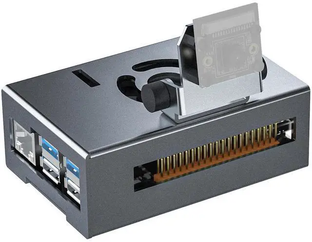 Main image of X5 Aluminum Alloy Case for RDK X5 Development Board kit, with Heat Dissipation Holes, Corrosion Resistant, with Camera Bracket
