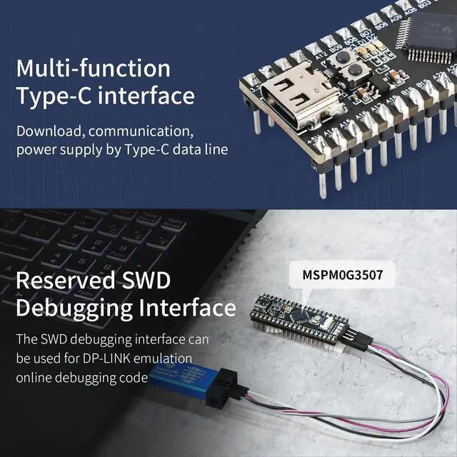Alt view image 2 of 7 - Core Development Board with GPIOSPIUARTI2C System Microcontroller Electronic Design Competition Car Robot (with TFT Screen)