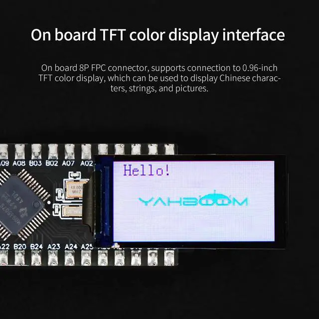 Alt view image 7 of 7 - Core Development Board with GPIOSPIUARTI2C System Microcontroller Electronic Design Competition Car Robot (with TFT Screen)