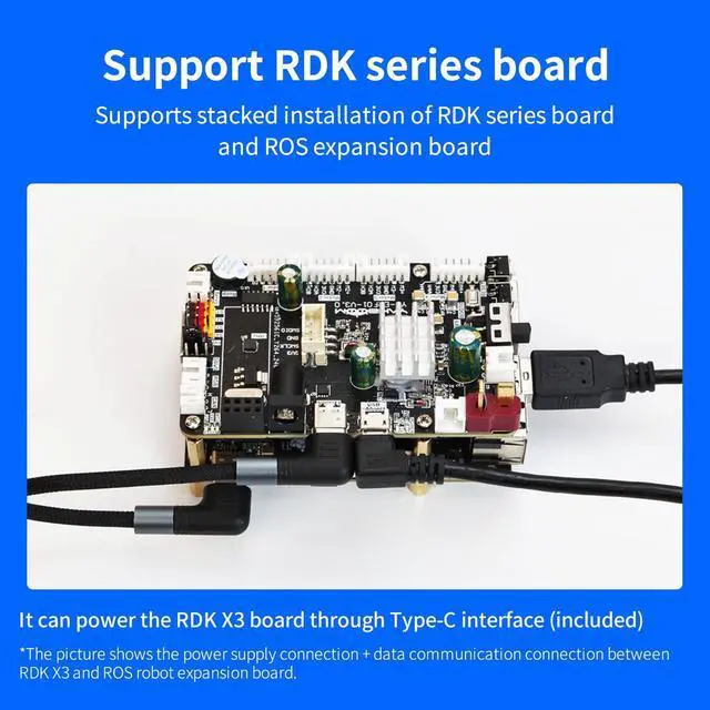 Alt view image 7 of 7 - Robot Expansion Board V3.0 with STM32F103RCT6 Support RaspberryPi 5/Jetson/RDK Series 9-Axis IMU Sensor ROS2 (Ver 3.0)