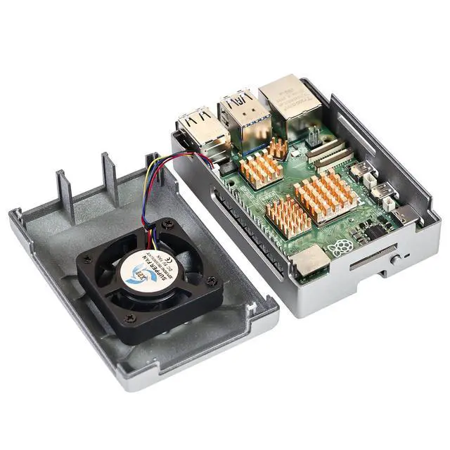 Alt view image 4 of 7 - Case for Raspberry Pi 5 with PWM Fan Pi 5 Cooling Fan Heat Sink Simple Removable Top Cover Compatible with Official Active Cooler