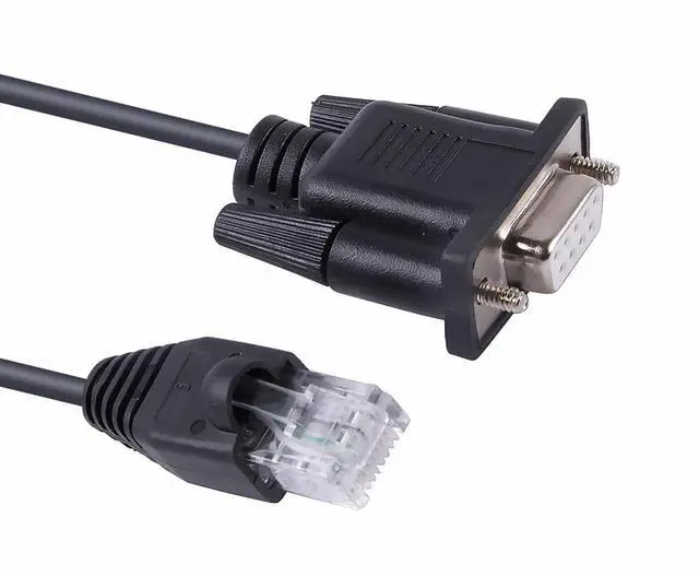 Main image of DB9 D Sub 9 Pin COM Port to RJ45 Serial Cable for APC Smart-UPS 5G, Compatible with APC 940-1525A or 940-0625A