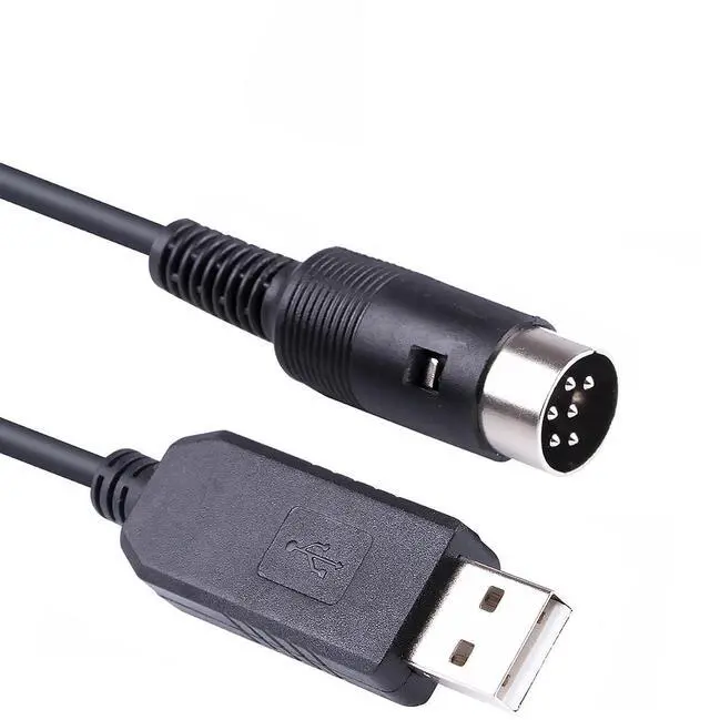 Main image of Generic USB to 6 Pin Radio CAT Cable Remote Control for Kenwood TS440S Transceiver FTDI Serial Adapter, Black