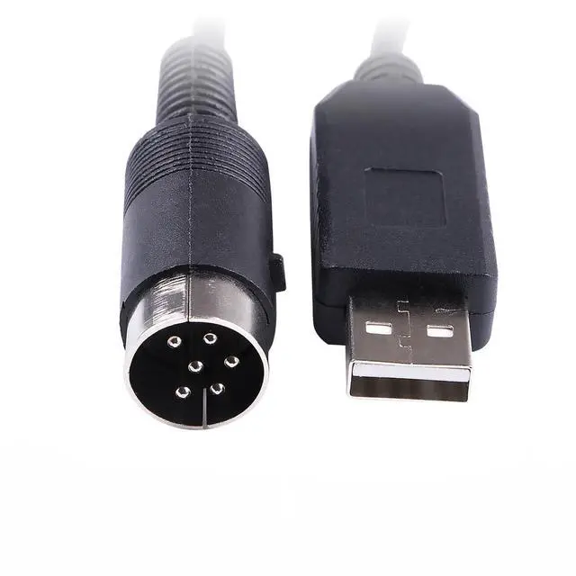 Alt view image 2 of 4 - Generic USB to 6 Pin Radio CAT Cable Remote Control for Kenwood TS440S Transceiver FTDI Serial Adapter, Black