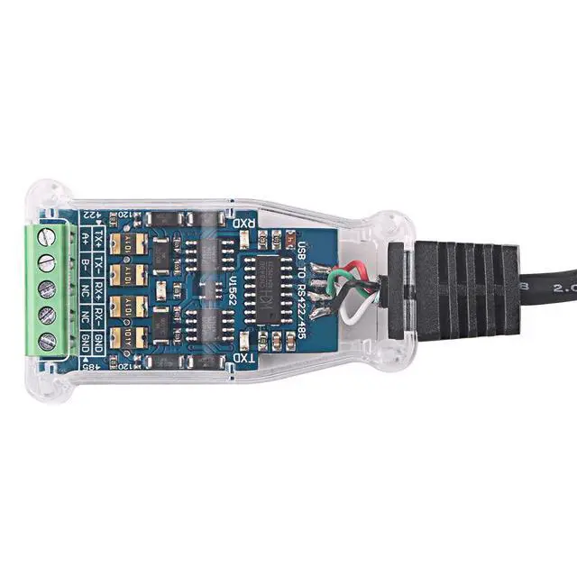 Alt view image 3 of 6 - USB to RS485 RS422 485 422 Isolation Module Communication Converter Adapter Cable with TXD RXD LED CH340