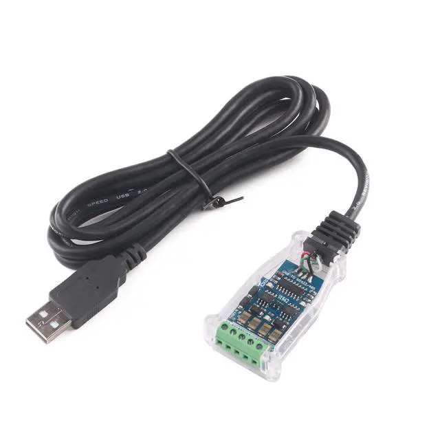 Alt view image 4 of 6 - USB to RS485 RS422 485 422 Isolation Module Communication Converter Adapter Cable with TXD RXD LED CH340