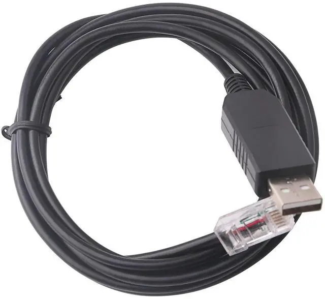 Alt view image 2 of 3 - USB RS232 Serial Serial Cable for Communication Mppt Solar Charget Controlle SRNE Solar Charge Controller USB to RJ12 6P6C Cable (10ft)