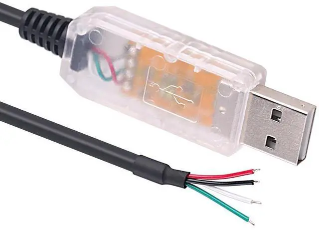 Main image of USB to RS485 Serial Converter Cable 4P FT232R Chip 4 Pins Wire End WE (6ft)