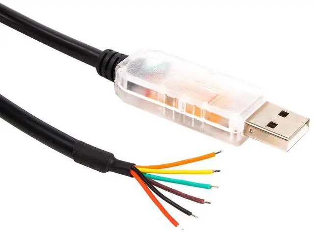 Main image of USB to RS485 Serial Converter Cable 4P FT232R Chip 4 Pins Wire End WE (16ft)