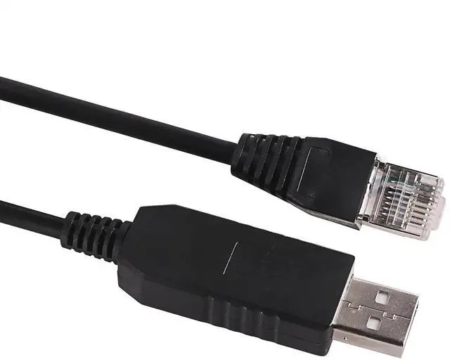 Main image of USB to RJ45 Serial Console Cable, RS232 Debug Communication Cable for BMS, Compatible with Pylontech US2000C/US3000C/US5000 Lithium Battery (10ft)