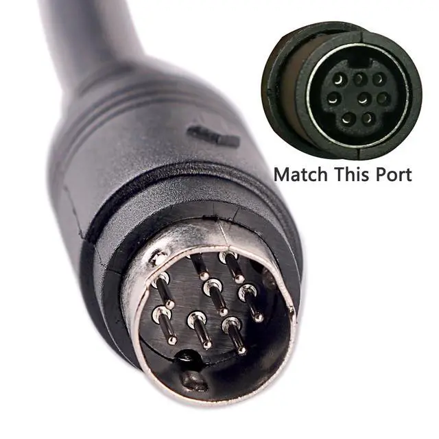Alt view image 4 of 5 - Mini DIN 8 pin Male MD8 to Wire End Connecter Adapter Cable (1.5mtr)