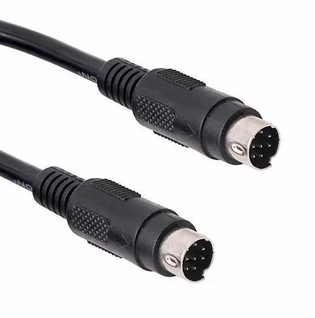 Main image of Mini DIN 8 Pin Male to Male Extension Cable, MD8 Straight Connector Adapter Cord for Audio, Video, Industrial Equipment, Keyboard, GPS, (118''/3mtr/10ft)