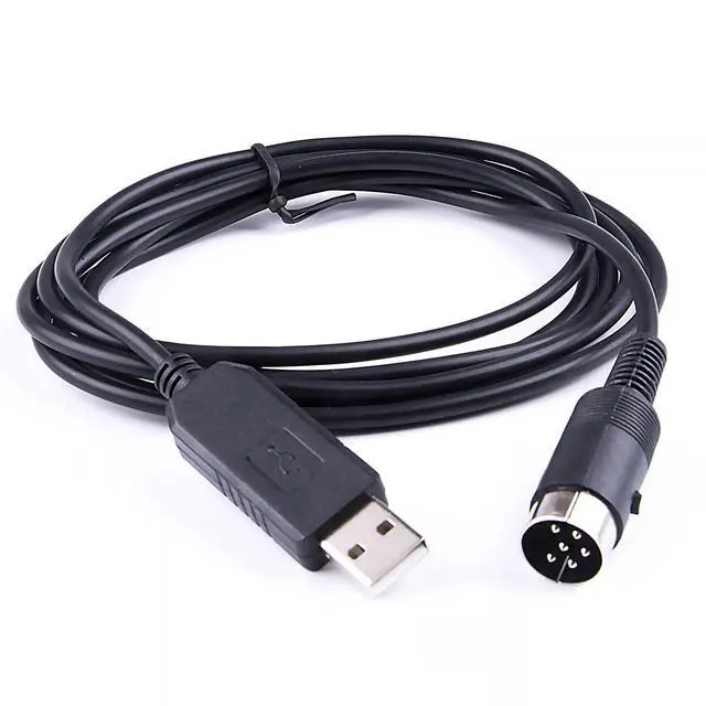 Alt view image 3 of 3 - USB to 6 Pin Radio CAT Cable Remote Control for Kenwood TS440S Transceiver Serial Adapter