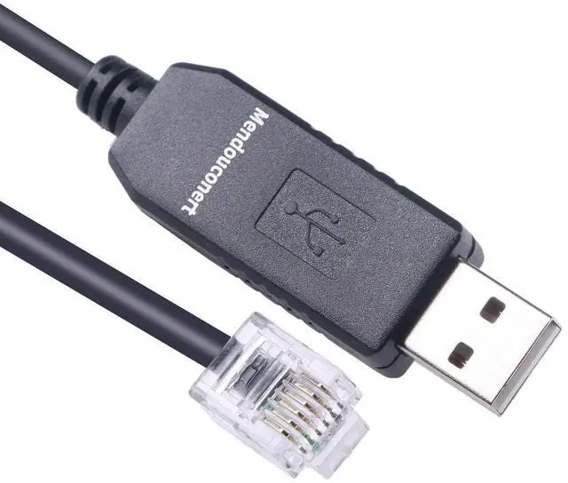 Main image of USB to RJ11 RJ12 RS232 Serial Converter Cable for Keyence PLC Communication Cable