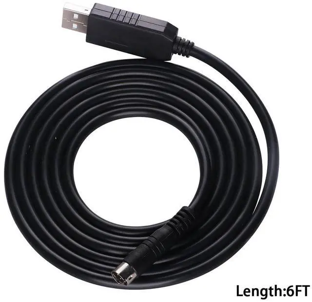 Alt view image 2 of 3 - USB Serial Cable RS232 8 pin Mini Din for Roland Synthezier SK88 Pro SC88 Pro