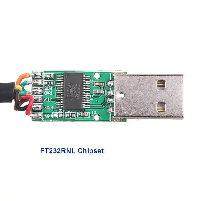 Alt view image 3 of 5 - USB to 6-Pin Dupont Header TTL 3V3 5V UART Cable 1.8m, USB to TTL Serial Converter Cable for Arduino, Raspberry Pi,FT232 Compatible (Level 3V3)