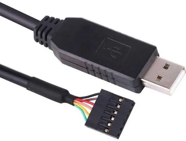 Main image of USB to 3.3v 5v TTL Serial Cable 6P UART Converter FT232R 6 Pins 3V3 5V 6ft (5V TTL)