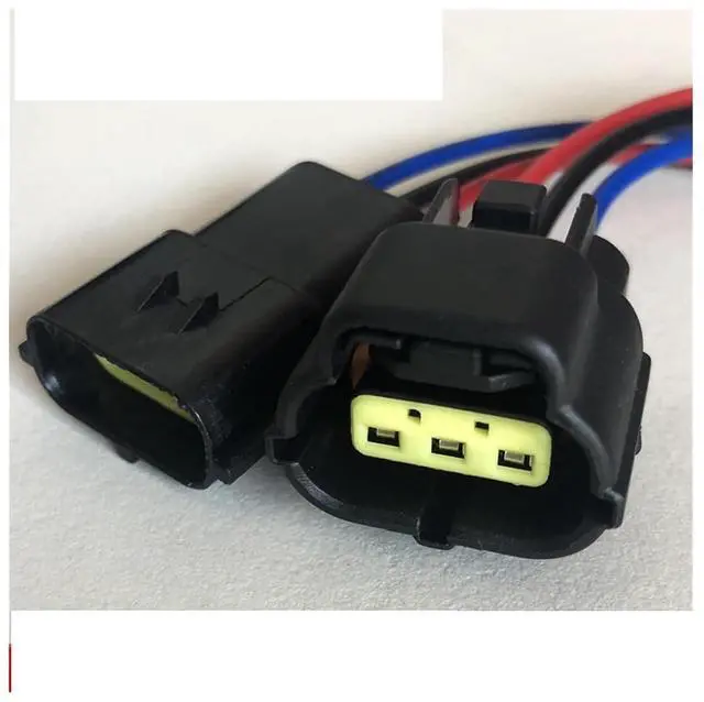 Main image of Dj70216y-1.8mm automobile sensor tail wire plug 6p electrical harness waterproof connector rubber seal 8 hole wire length 15cm(3p strip line,1sets)