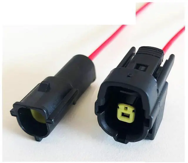 Main image of Dj70216y-1.8mm automobile sensor tail wire plug 6p electrical harness waterproof connector rubber seal 8 hole wire length 15cm(1p strip line,5sets)