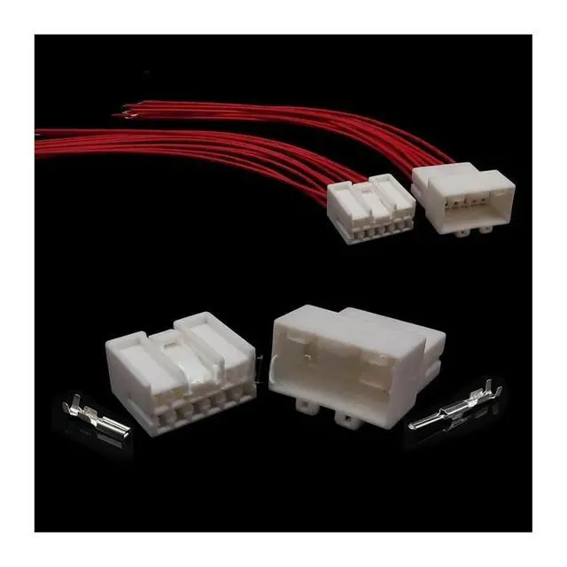 Alt view image 2 of 2 - 1 set 10 pins 936129-1 936092-1 Automotive Terminal Block Wire Connector Male Plug Female Socket Automotive Accessory Connector(Female 20cm wires)