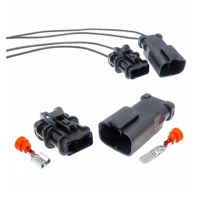 Alt view image 2 of 3 - 1 set 2-pin 7a222-6423-30 7123-6423-30 Waterproof Automotive Speed Water Temperature Wire 7222-6423 7123-6423 Terminal Connector(1 Set male)