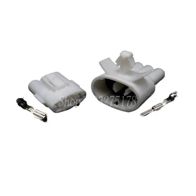 Alt view image 3 of 3 - 1 set 3-pin 6187-3281 6180-3261 Automotive Waterproof Wire Harness Male and Female Connectors with Terminal Connector(Female 20cm wires)