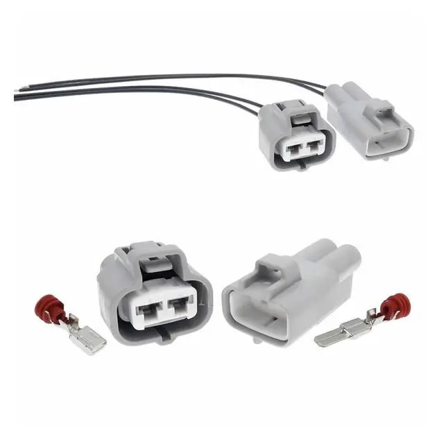 Alt view image 2 of 3 - 1 set 2 pins 6188-0259 6189-0425 90980-11410 Automotive Motor Connector Waterproof Cable Connector(1 Set female)