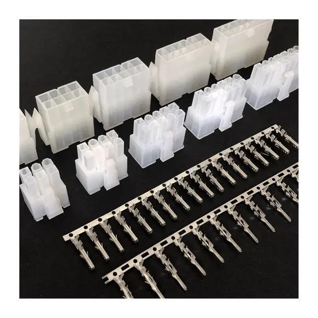 Alt view image 2 of 6 - 5557/5559 automobile harness connector 4.2mm6/8/10/12-24 pin computer power cable male and female terminal double row Plug Kit(8p,10sets)