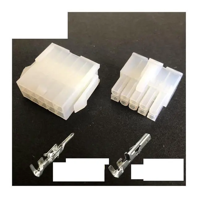 Alt view image 6 of 6 - 5557/5559 automobile harness connector 4.2mm6/8/10/12-24 pin computer power cable male and female terminal double row Plug Kit(8p,10sets)
