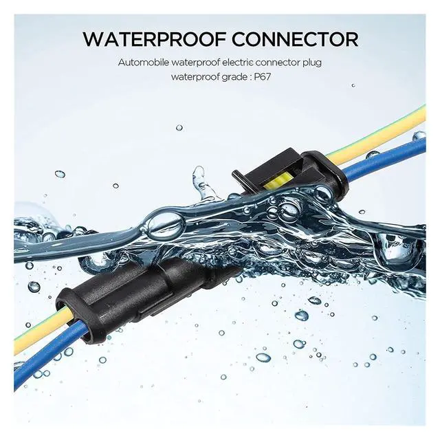 Alt view image 3 of 7 - 708/1004pcs 1/2/3/4/5/6 pin HID sealed waterproof wire connector Compatible With car Electrical waterproof set 300V 12A Fast Delivery(Pliers)