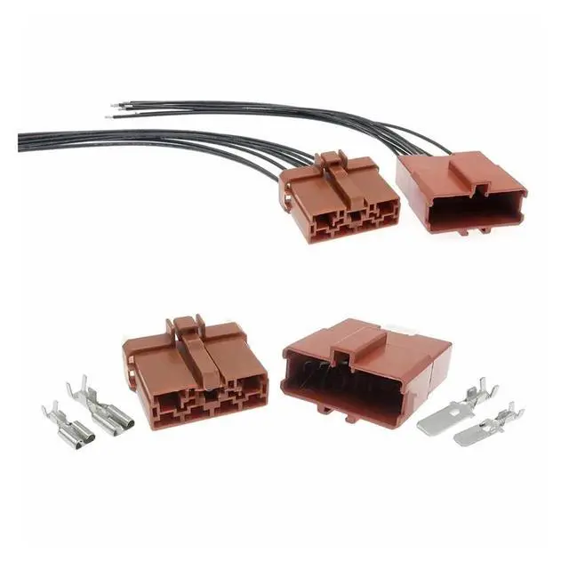 Alt view image 2 of 3 - 1 set 7-pin 6950-0366 6950-1030 male and female automotive instrument panel connector switch harness terminal connector(Male 20cm wires)