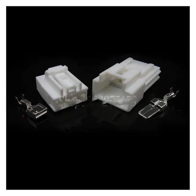 Alt view image 2 of 3 - 1 set 2-pin 6098-1278 6098-1104 Automotive Male Plug Female Connector Adapter Connector(1 Set male)