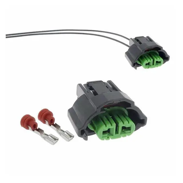 Alt view image 2 of 2 - 1 set 2 pins 6189-0935 6918-1922 Automotive Waterproof Connector H11 Terminal Connector(Female 20cm wires)