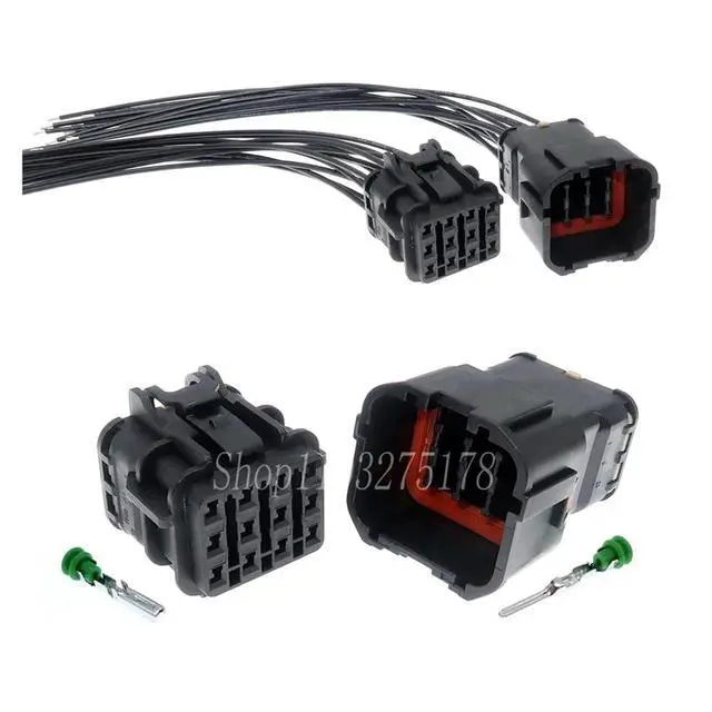 Alt view image 2 of 3 - 1 set 12 pin 7123-7923-30 7222-7923-30 excavator auto gas pedal motor harness waterproof mg640MG610346-5 connector(1 Set female)