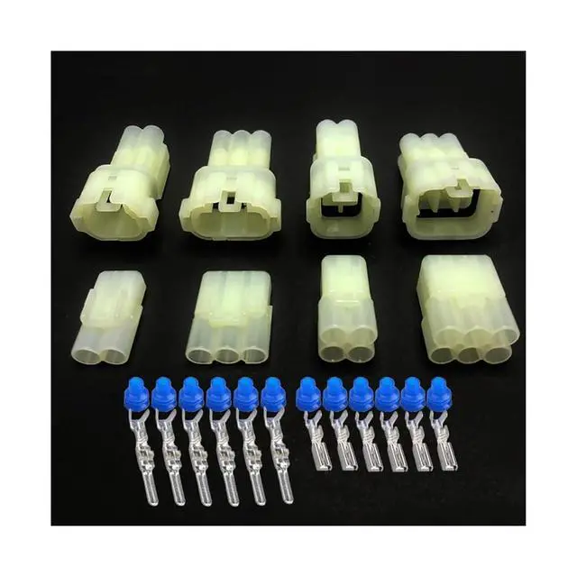 Alt view image 3 of 3 - 7025f-2.2 waterproof connector of automobile harness 2/3 / 4/6-pin electronic reversing radar plug sealed socket sheath(2p,1sets)
