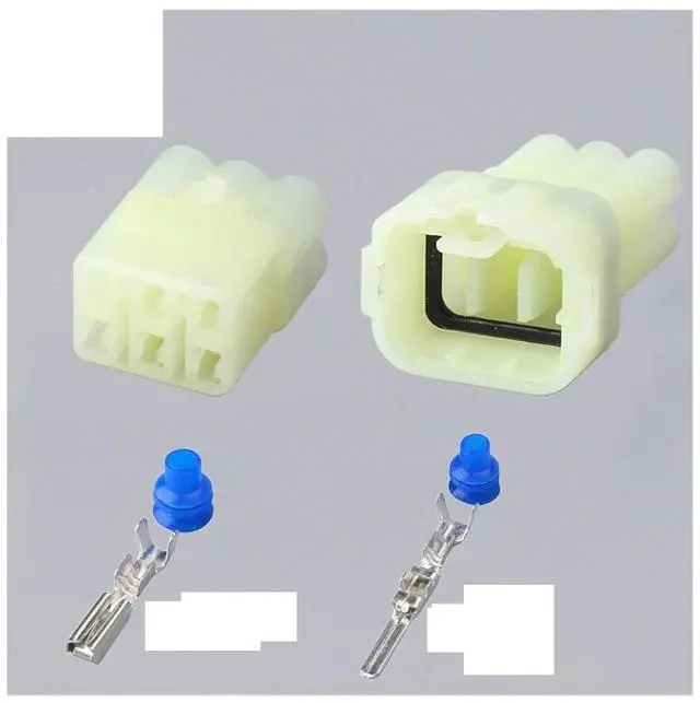 Main image of 7025f-2.2 waterproof connector of automobile harness 2/3 / 4/6-pin electronic reversing radar plug sealed socket sheath(6p,5sets)