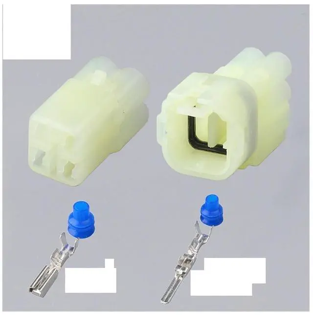 Main image of 7025f-2.2 waterproof connector of automobile harness 2/3 / 4/6-pin electronic reversing radar plug sealed socket sheath(4p,1sets)