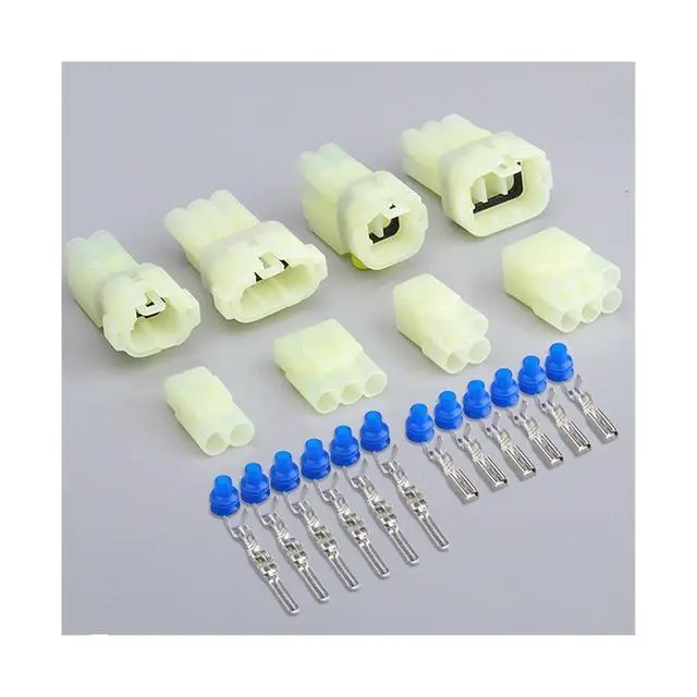 Alt view image 2 of 3 - 7025f-2.2 waterproof connector of automobile harness 2/3 / 4/6-pin electronic reversing radar plug sealed socket sheath(2p,1sets)