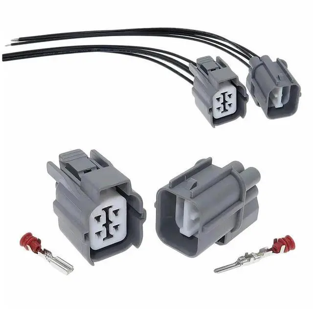 Alt view image 2 of 3 - 1 set 4-pin 6181-0073 6189-0132 Hardware Automotive Connector Sensor Engine Connector(1 Set male)