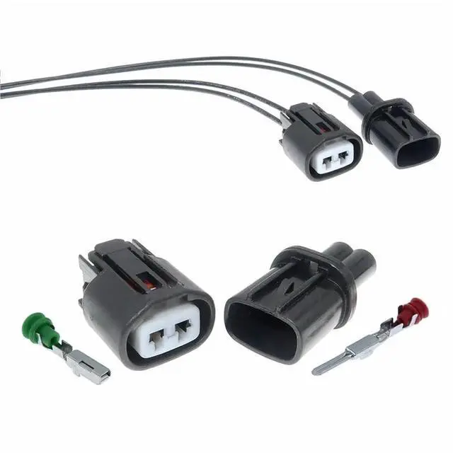 Alt view image 2 of 3 - 1 set 2 pins 6189-0706 Brake male and female ABS Automotive sensor connector Automotive terminal connector(Male 20cm wires)