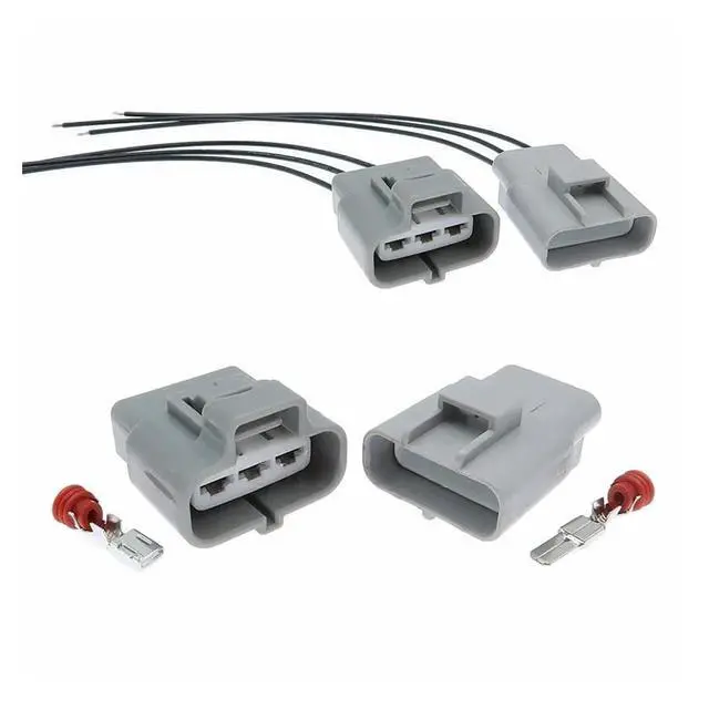 Alt view image 2 of 3 - 1 set 3-pin 6188-0129 6189-0165 Automotive female fan car connection connector(1 Set female)