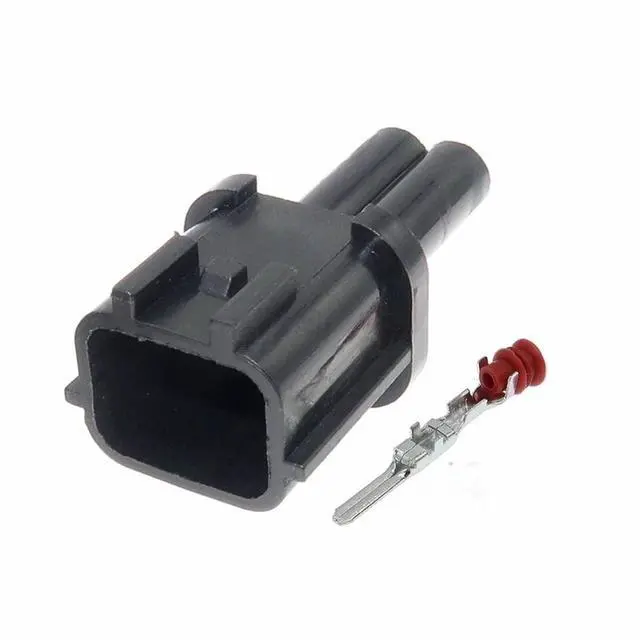 Main image of 1 set 2-pin 6098-0137 Automotive Waterproof Connector Male or Female Speaker Wiring Connection Terminal Connector(1 Set male)