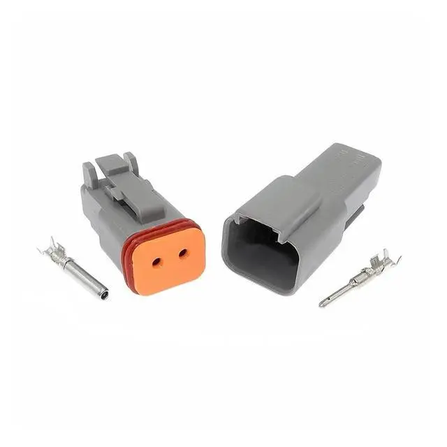 Alt view image 3 of 3 - 1 set 2-pin DT04-2P DT06-2S AT06-2S AT04-2P Automotive LED light wire waterproof connector terminal connector(Female 20cm wires)