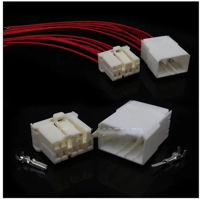 Alt view image 2 of 3 - 1 set of 8 pins 368540-1 368505-1 174931-1 1-173850-1 174931-2 Elevator cable car cable with wire connector(1 Set female)